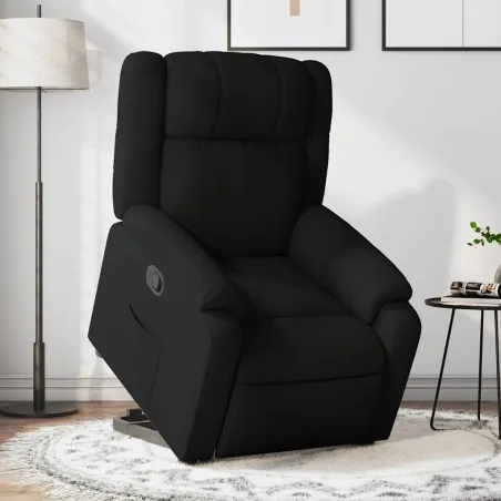 Fauteuil inclinable noir tissu