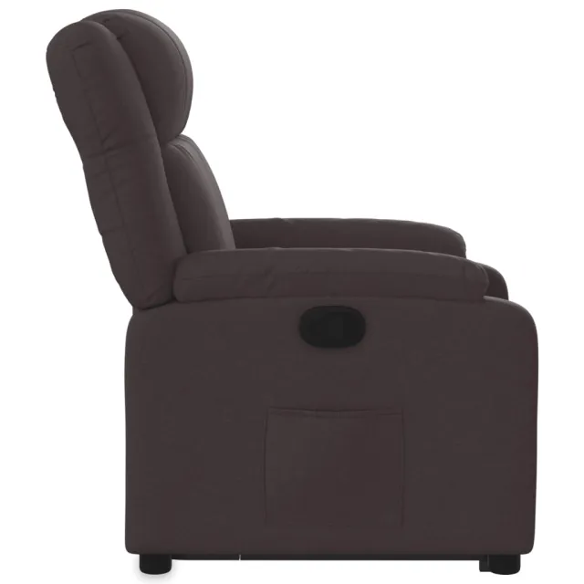 Fauteuil inclinable marron foncé tissu