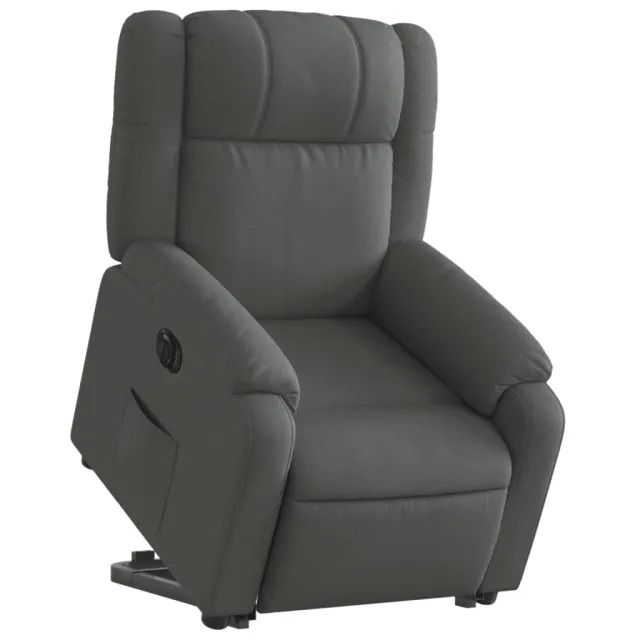 Fauteuil inclinable électrique gris foncé tissu
