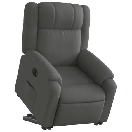 Fauteuil inclinable électrique gris foncé tissu