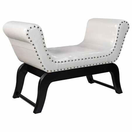 Bench Alexandra House Living White Polyurethane MDF Wood 40 x 65 x 90