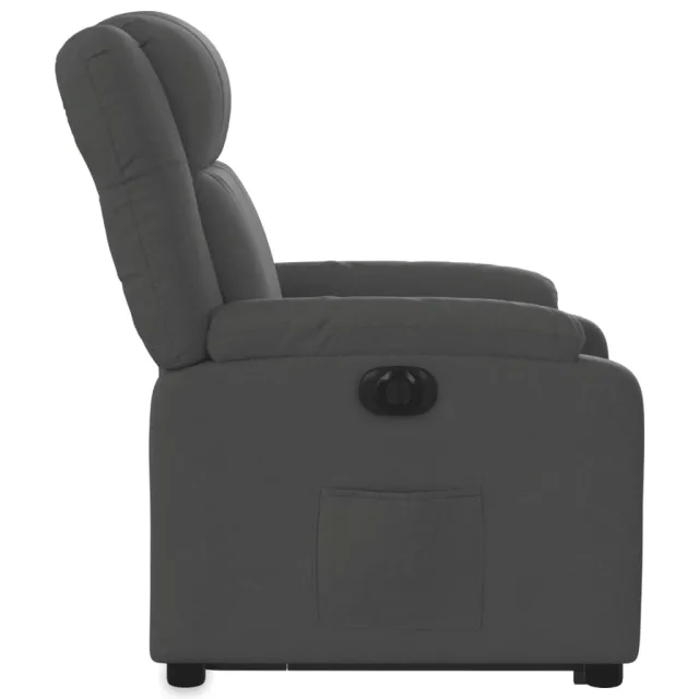 Fauteuil inclinable électrique gris foncé tissu