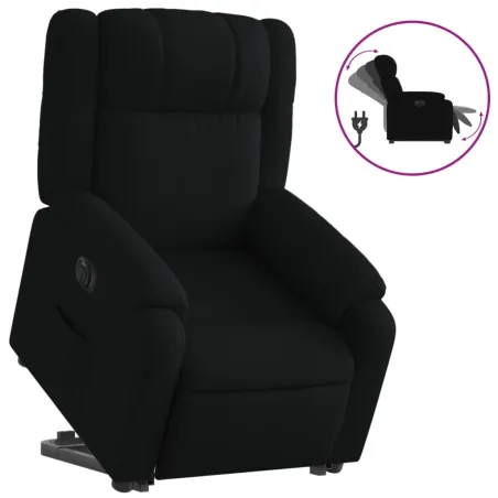 Fauteuil inclinable électrique noir tissu