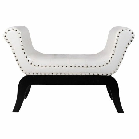 Hocker Alexandra House Living Weiß Polyurethan Holz MDF 40 x 65 x 90