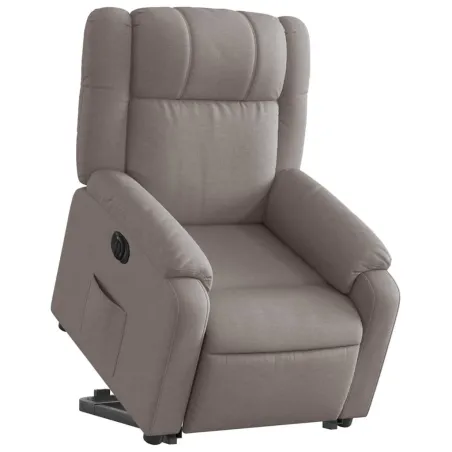 Fauteuil inclinable électrique taupe tissu