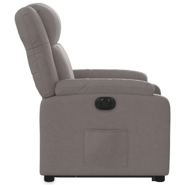 Fauteuil inclinable électrique taupe tissu
