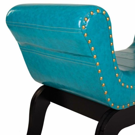 Bench Alexandra House Living Blue Polyurethane MDF Wood 40 x 65 x 90 c