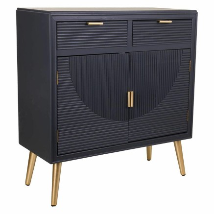 Hall Table with Drawers Alexandra House Living Grey Golden 36 x 85 x 8