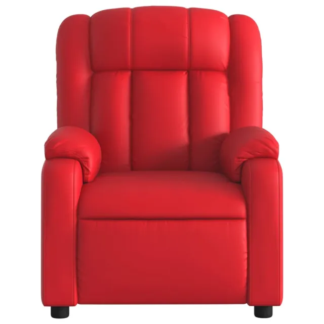 Fauteuil inclinable électrique Rouge Similicuir