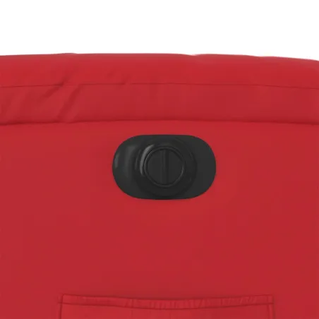 Fauteuil inclinable électrique Rouge Similicuir