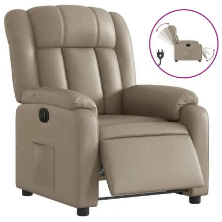 Fauteuil inclinable électrique Cappuccino Similicuir 2