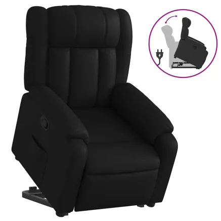 Fauteuil inclinable Noir Similicuir 2