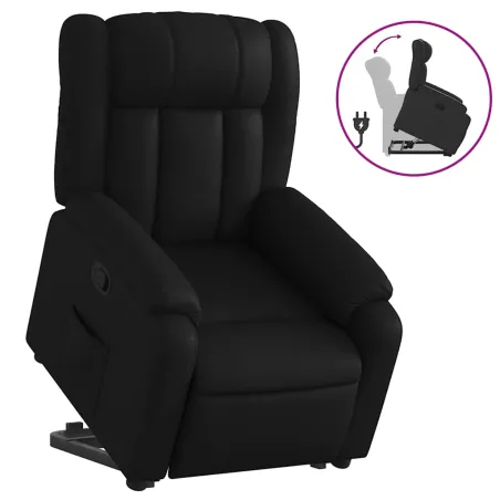 Fauteuil inclinable Noir Similicuir