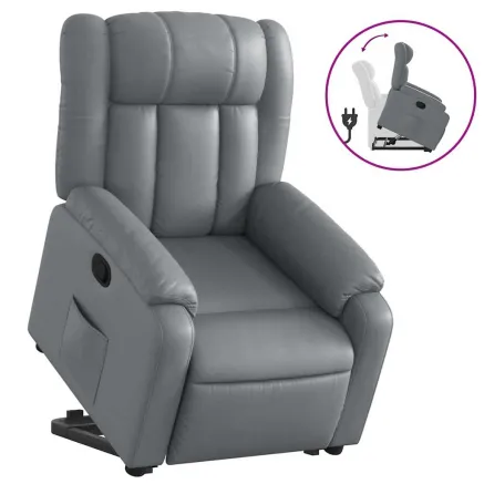 Fauteuil inclinable Gris Similicuir 2