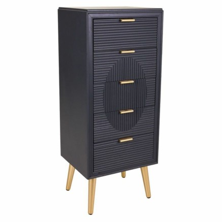 Cómoda Alexandra House Living Dorado Gris oscuro Madera MDF 36 x 100