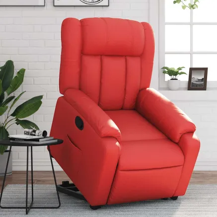 Fauteuil inclinable Rouge Similicuir