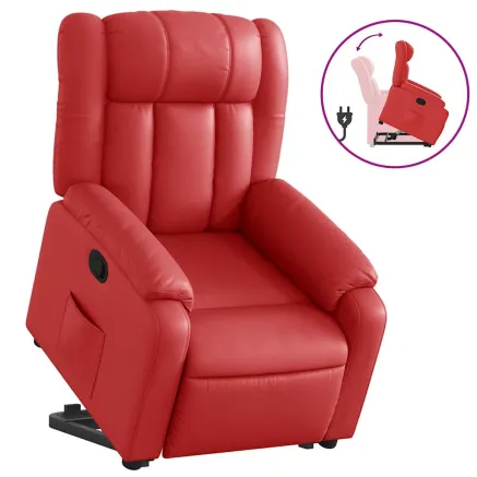 Fauteuil inclinable Rouge Similicuir 2