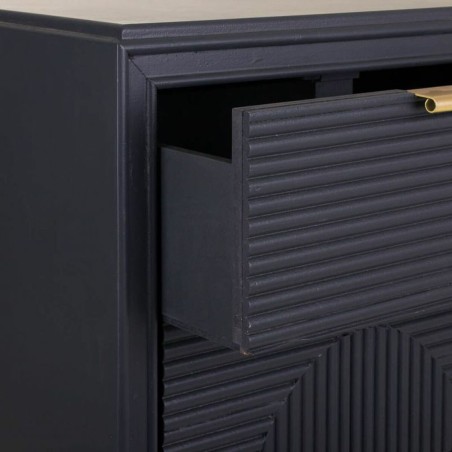 Cómoda Alexandra House Living Dorado Gris oscuro Madera MDF 36 x 100