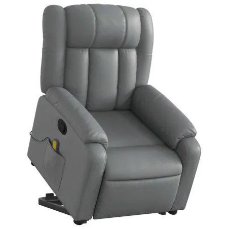 Fauteuil inclinable de massage Gris Similicuir