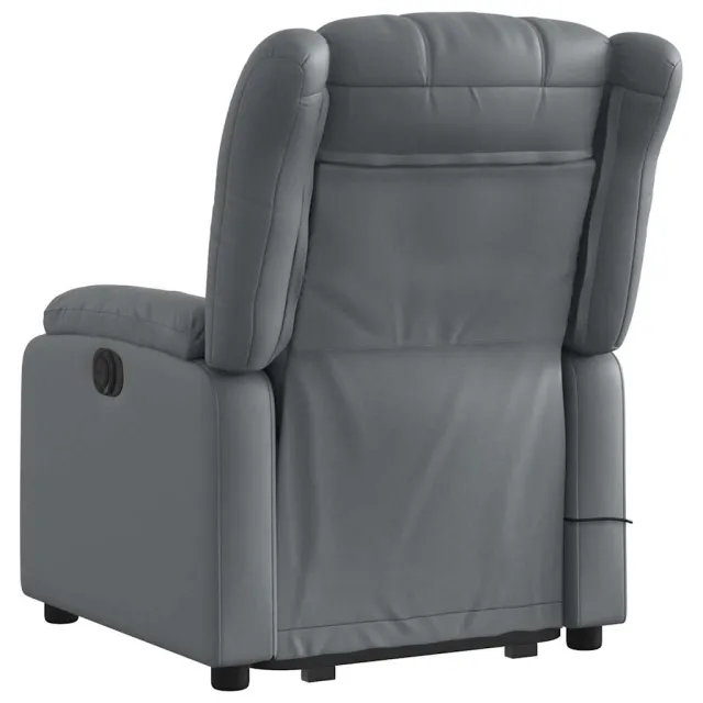 Fauteuil inclinable de massage Gris Similicuir