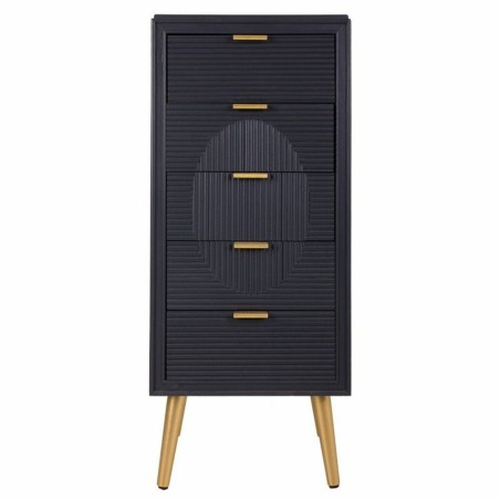 Cómoda Alexandra House Living Dorado Gris oscuro Madera MDF 36 x 100