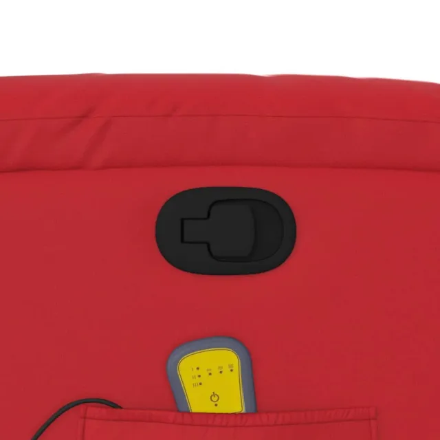 Fauteuil inclinable de massage Rouge Similicuir