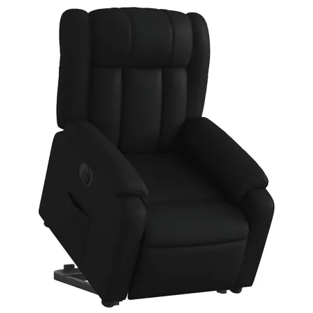 Fauteuil inclinable électrique noir similicuir