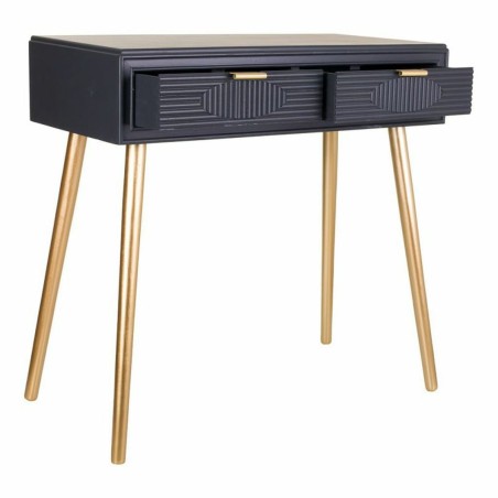 Hall Table with Drawers Alexandra House Living Grey Golden 41 x 78 x 8