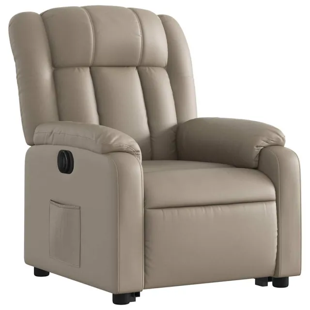 Fauteuil inclinable électrique cappuccino similicuir