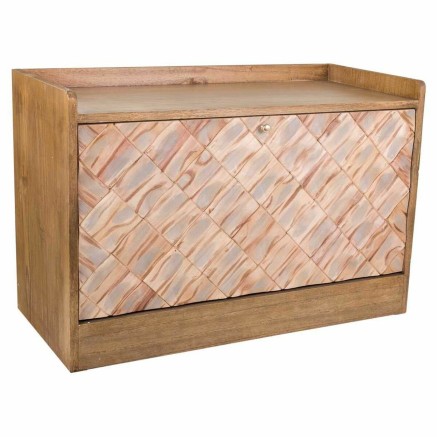Banqueta Alexandra House Living Marrón Natural Madera de Paulonia Mad