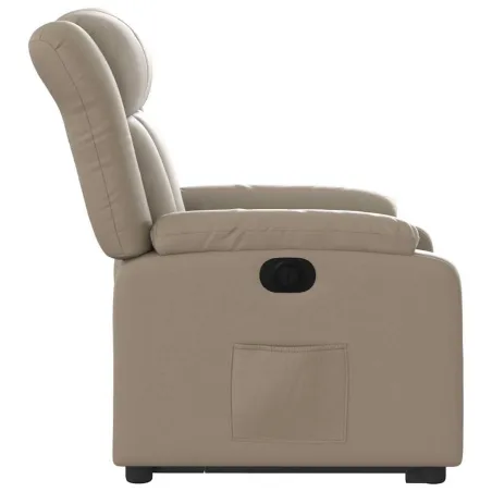 Fauteuil inclinable électrique cappuccino similicuir