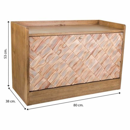 Kruk Alexandra House Living Bruin Natuurlijk Paulownia hout Hout MDF 3 2
