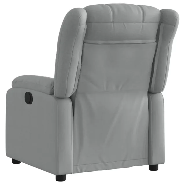 Fauteuil inclinable électrique Gris clair Tissu