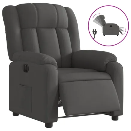 Fauteuil inclinable électrique Gris foncé Tissu 2