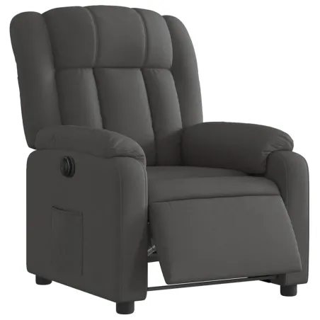 Fauteuil inclinable électrique Gris foncé Tissu