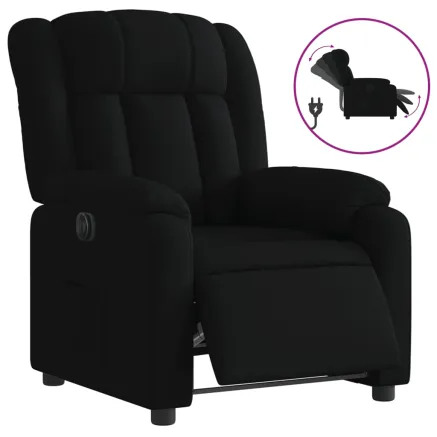 Fauteuil inclinable électrique Noir Tissu 2