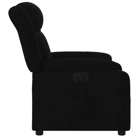 Fauteuil inclinable électrique Noir Tissu