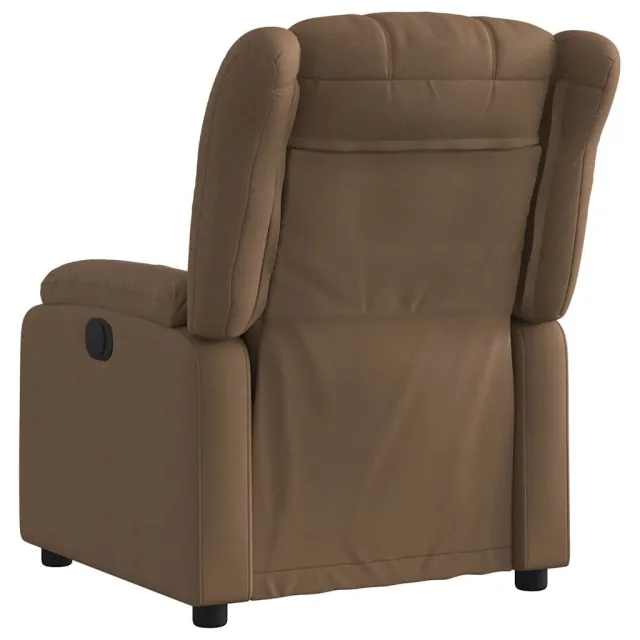 Fauteuil inclinable électrique Marron Tissu