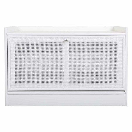 Bench Alexandra House Living Silver MDF Wood 38 x 53 x 80 cm Shoe Rack