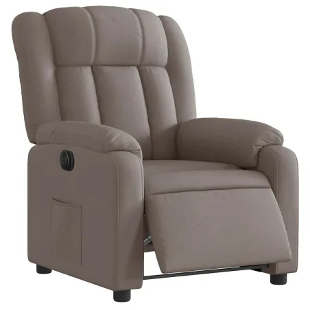 Fauteuil inclinable électrique Taupe Tissu