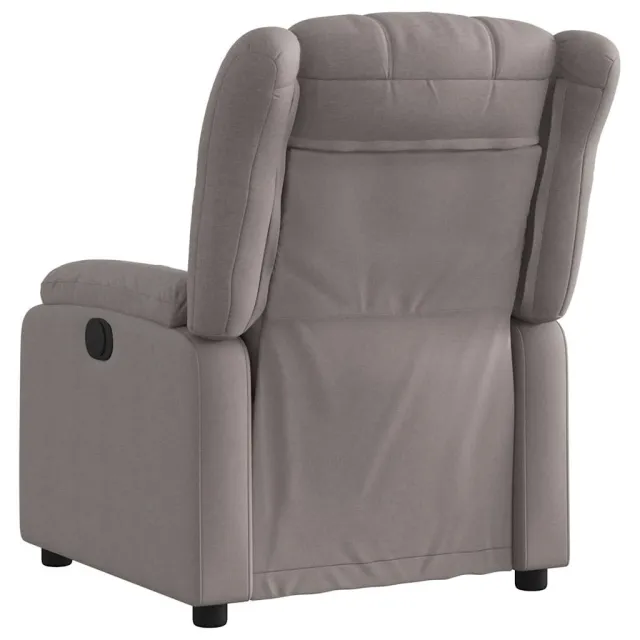 Fauteuil inclinable électrique Taupe Tissu