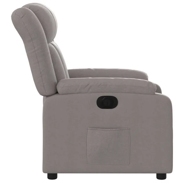 Fauteuil inclinable électrique Taupe Tissu