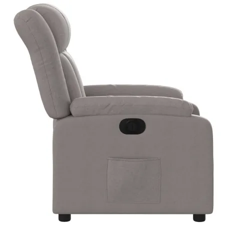 Fauteuil inclinable électrique Taupe Tissu