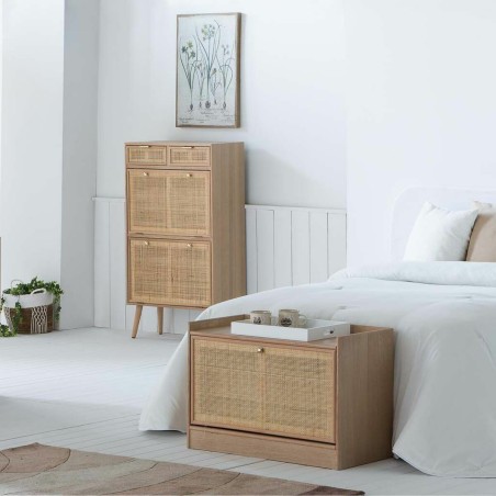 Banquette Alexandra House Living Naturel Bois MDF 38 x 53 x 80 cm Rang
