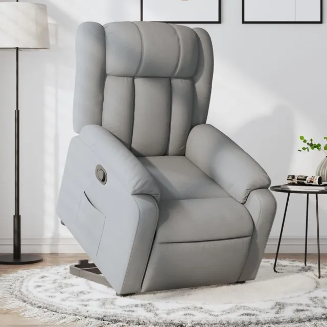 Fauteuil inclinable Gris clair Tissu