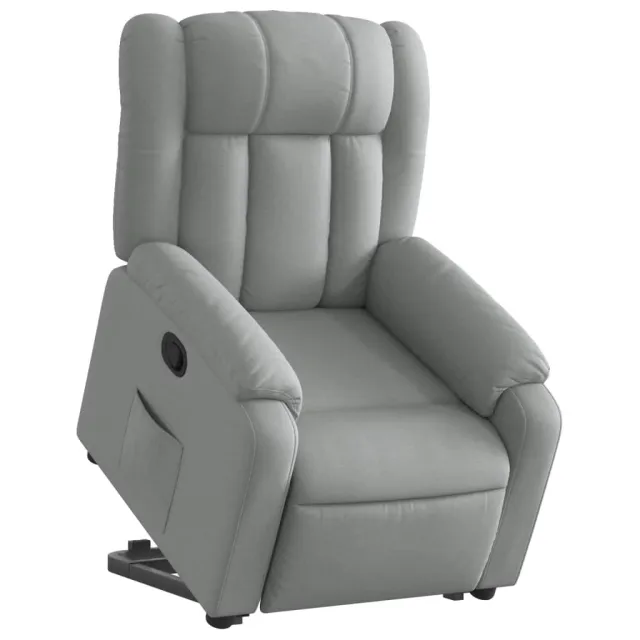 Fauteuil inclinable Gris clair Tissu