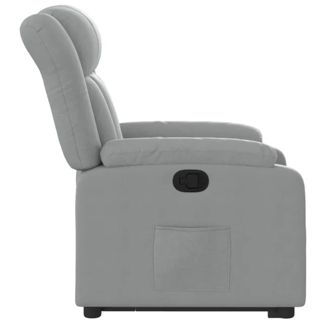 Fauteuil inclinable Gris clair Tissu