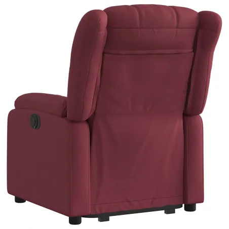 Fauteuil inclinable rouge bordeaux tissu