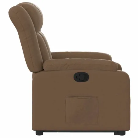 Fauteuil inclinable Marron Tissu