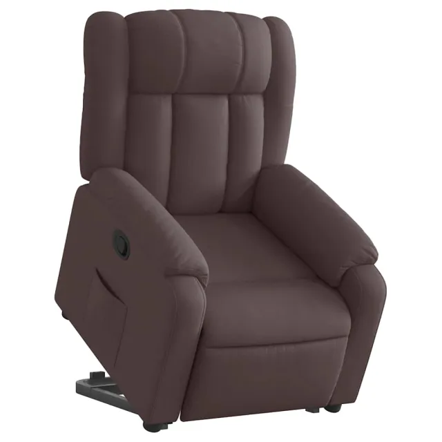 Fauteuil inclinable marron foncé tissu